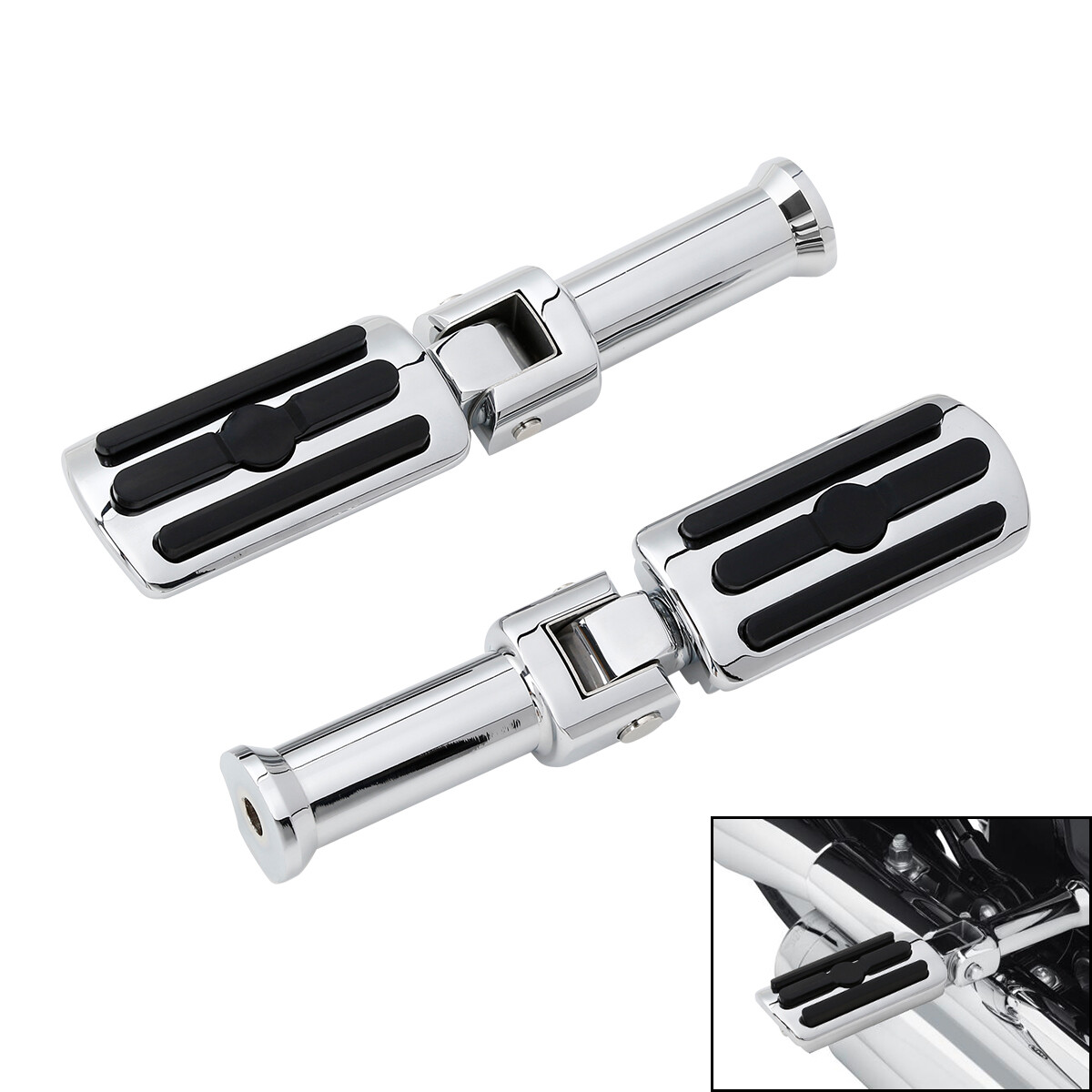 Rear Passenger Foot Pegs Brackets Fit For Harley Softail Fat
