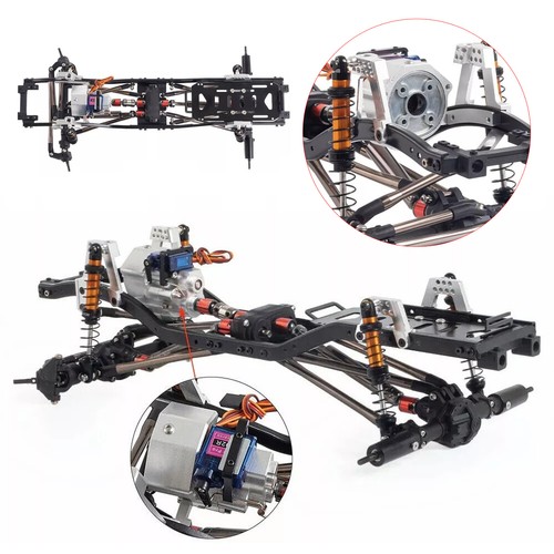 For 1/10 RC Axial SCX10 II 313mm Wheelbase Chassis Frame & 2-Speed Transmission - Picture 17 of 21