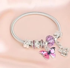 Handmade Bohemian Beaded Charm Snake Chain Bracelet New Free Ship 8031