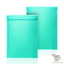 ProLine 250 #0 6.5x10 Extra Wide Teal Blue Poly Bubble Mailer DVD CD Envelope