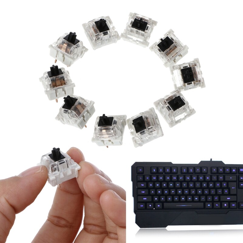 Gateron 3-Pin RGB SMD Mechanical Keyboard Switches for Cherry MX