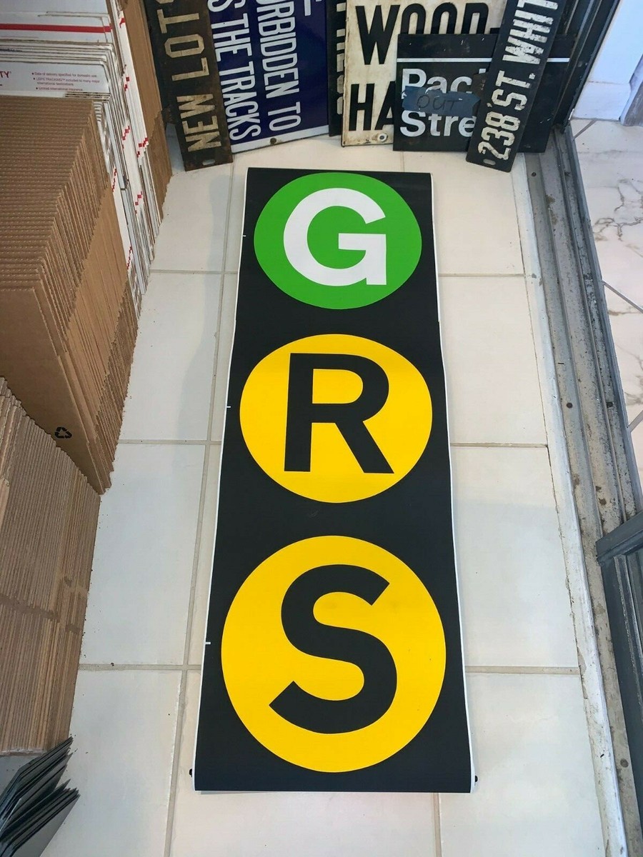 NYC SUBWAY ROLL SIGN G/R/S SMITH NINTH STREET WORLDS FAIR