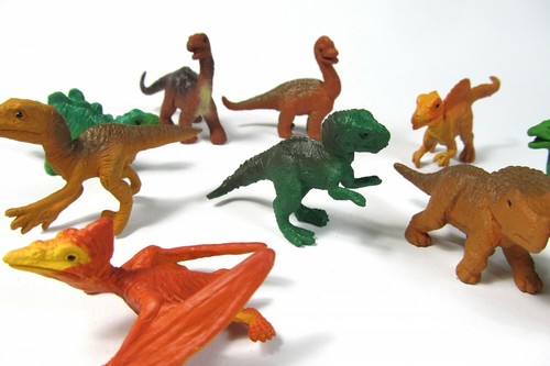 10x Dinosaurier Baby Kinder Tierfiguren Aufstellfiguren Miniblings Dinos T-Rex - Picture 2 of 7
