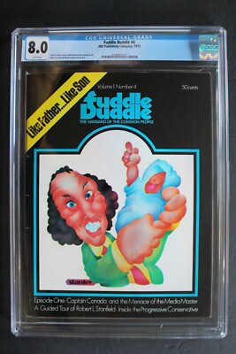 FUDDLE DUDDLE #4 1st Justin Trudeau COMIC 1972 Nixon 1st CAPTAIN CANADA ...