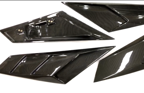 Black Air Vent Body Kit fit Lamborghini LP700 LP720 Carbon Fibre NV Style - Picture 6 of 6
