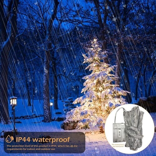 LED Ribbon Lights Christmas Tree Ornaments Decor DIY Lace Bow Fairy String Lamp - Picture 7 of 12