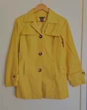 Chelsea & Theodore Muted Yellow Women's Fully Lined Jacket / Coat - Size 4