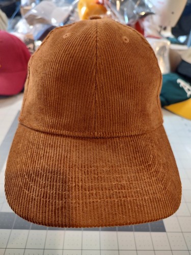Corduroy Baseball Cap, Saddle Brown