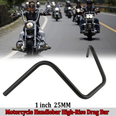 Motorcycle 1''Drag Handlebars Z Bar Hanger Rise For Suzuki Honda Harley chopper
