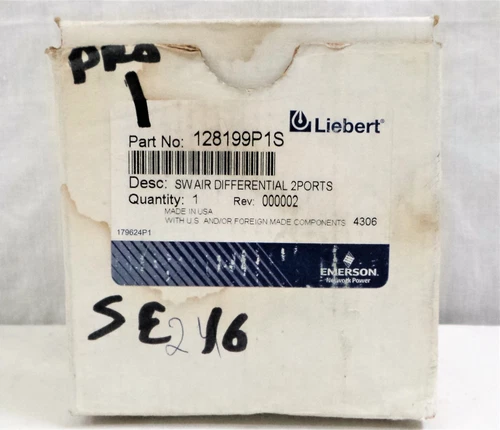 Emerson / Liebert 128199P1S SW Air Diffential 2 Ports.