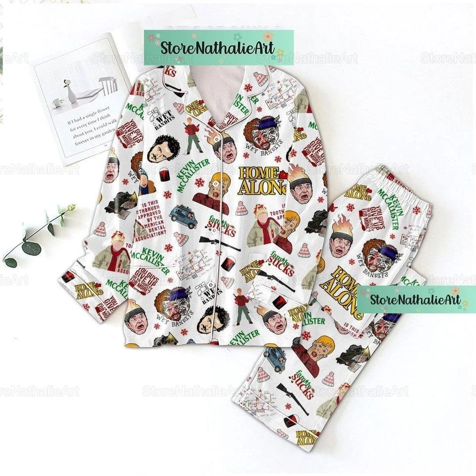 Christmas Kevin Mccallister Pajama, Home Alone Pajama Set, Home Alone Pajama Set