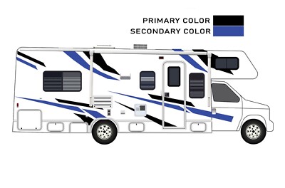 Class C Motor Home Decals Sticker Vinyl Caravan RV Trailer Graphics Replacement