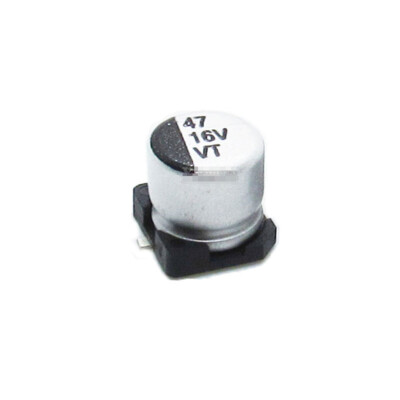 100PCS NEW Chip aluminum electrolytic capacitor 16V47UF 6.3*5.4