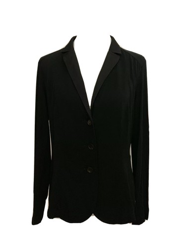 Marc Cain Blazer Cardigan Jacke DE 38/40 Schwarz Baumwolle Mischung - Bild 1 von 9