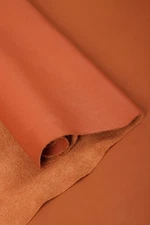 Premium Orange Full Grain Leather Hide | 2 m2, Vegetable Tanned Cowhide | 1.2mm
