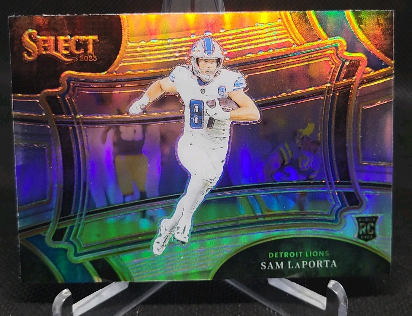 2023 Panini Select Field Level Sam LaPorta #331 Silver Prizm (RC) Detroit Lions