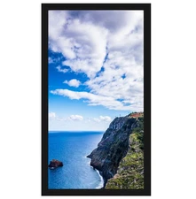 6x12 Black Picture Frame, Tabletop and Wall Mounting Horizontally or Vertically