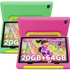 Kids Tablet, Android 15 Tablet for Kids 10 inch Octa-Core with WIFI, 64GB 1TB TF