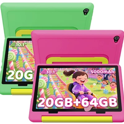 URAO Kids Tablet, Android 15 Tablet for Kids 10 inch Octa-Core with WIFI, 64GB 1TB TF