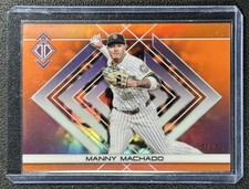 MANNY MACHADO 2025 TOPPS TRANSCENDENT #49 ICONS CHROME IMAGE VAR ORANGE 21/25