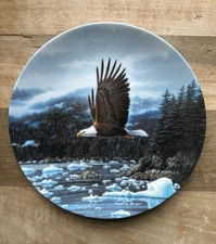 1992 Bradex Ceramic Art Plate “Misty Fjords” By Robert Richert