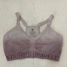 Kindred Bravely Pumping and Nursing Bra Women's M Ombre Purple Hands Free