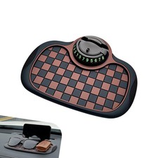 Multifunction Car Anti-Slip Mat, Car Dashboard Storage Pad with 360 Degrees R...