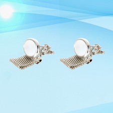 2 Pcs Cuff Links Men Men's Shirt Studs Sets Button Sleeve Cufflinks