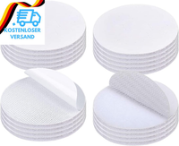 Klettband Selbstklebend Extra Stark Weiß 20 Paare Klettverschluss Selbstklebend