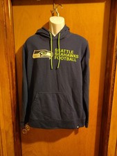 Seattle Seahawks Fanatics Men's Hooded Hoodie Sweatshirt Medium EUC