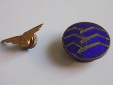Segelfliegerabzeichen C + Fliegerspange Kragenloch