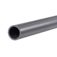 PVC Rigid Round Pipe 16.5mm ID 20mm OD 0.65m Light Grey High Impact