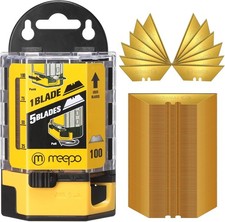 100-Pack Utility Knife Blades Titanium Fully Plated Durable SK-2 Razor Blades...