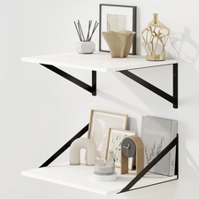 Floating Shelves for Wall, 12 Inch Deep Floating Shelves Set of 2, 16W x 12D ...