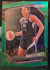 2025 Panini Prizm WNBA #58 Kiah Stokes Green Prizms