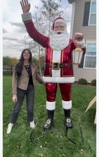 Rare Home Accents 8ft. Holiday Traditions Giant-Sized LED  Towering Santa