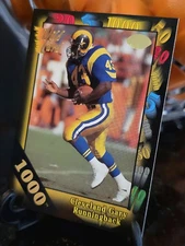 🚨 1991 Wild Card PREMIERE EDITION NFL BLACK - CLEVLAND GARY 1000 STRIPE 📢 