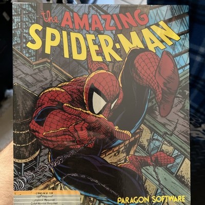 Vintage Amazing Spider-Man Commodore 64 C64 Paragon Software SEALED Marvel Game