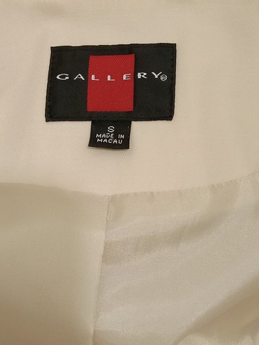 Gallery Double Breasted Rain Jacket Trench Coat Sz Sm Belted Lined Snap Front - Picture 3 of 7