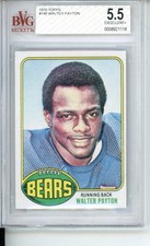 BVG 5.5 Walter Payton Rookie Card 1976 Topps #148 RC HOF Excellent+ Chicago Bear