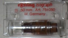 Wypełniacz tuszowy Rotring 751050 izograf 0,50 mm Stożek rysunkowy NOS Tuszownik
