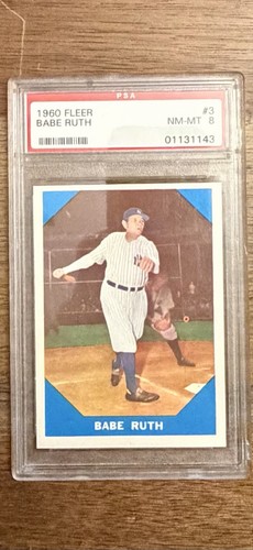 1960 Fleer Babe Ruth PSA 8 WOW!
