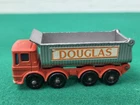 1969 LESNEY Matchbox 1-75 #51 AEC Douglas 8-Wheel Tipper Truck Ergomatic Orange