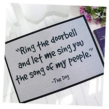 Front Door Mat Outdoor Indoor Enter Funny Doormat Outside Large Rubber The Dog