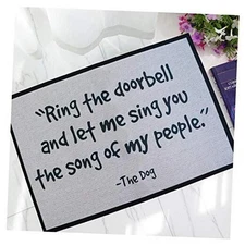 Front Door Mat Outdoor Indoor Enter Funny Doormat Outside Large Rubber The Dog