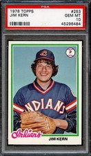 BB - 1978 - TOPPS - #253 - JIM KERN - PSA 10 (GEM MINT)