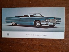 1960s Dealers Advertising Card Patkin Cadillac