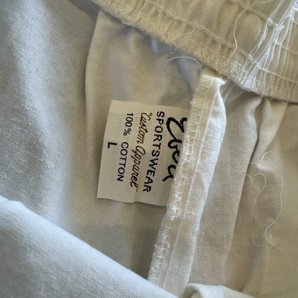 Vintage Alabama Crimson Tide Shorts Mens L Ebert White Cotton 80s 90s - Image 3 of 4