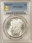 1878 8TF $1 MORGAN DOLLAR - PCGS MS-62, BLAST WHITE!