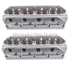 2Pcs Complete Aluminum Cylinder Heads SBF for Ford 289 302 351 64cc 2.02/1.6 in